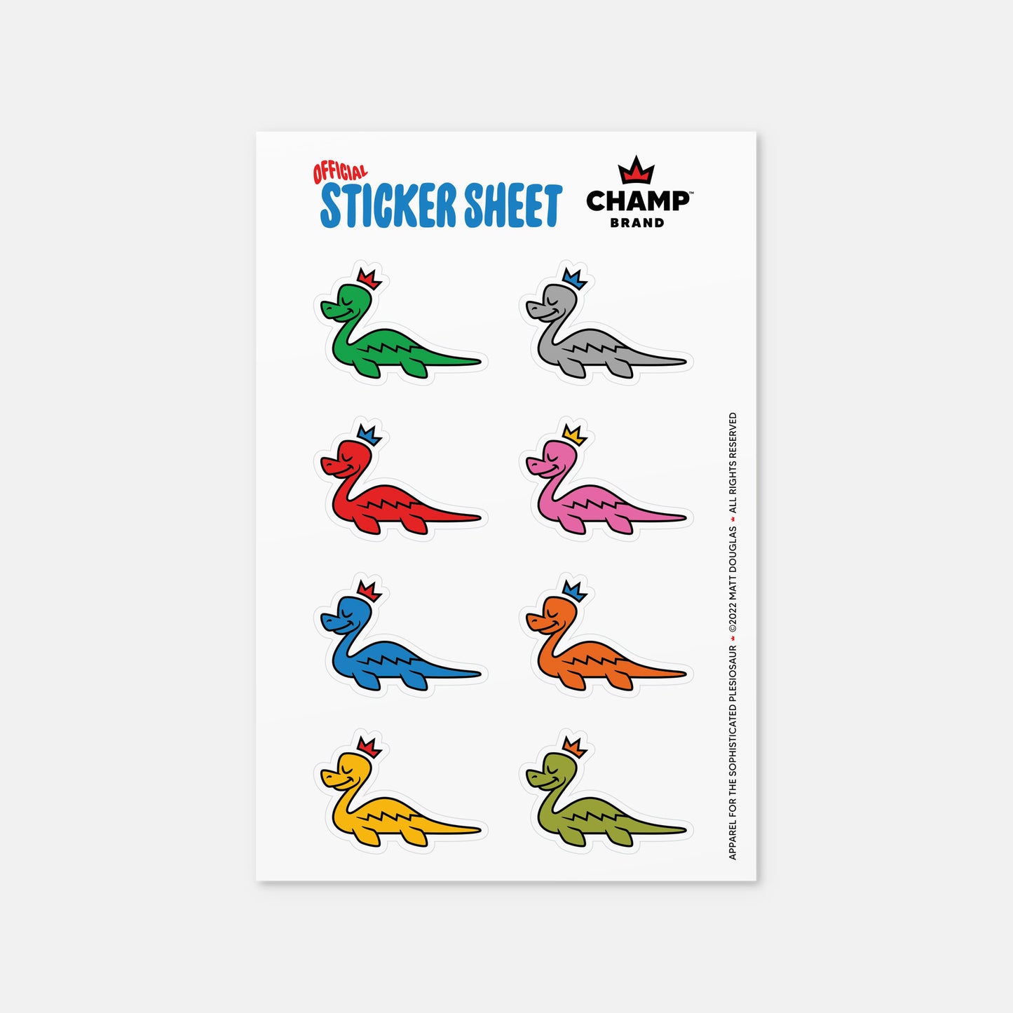 Champ Sticker Sheet