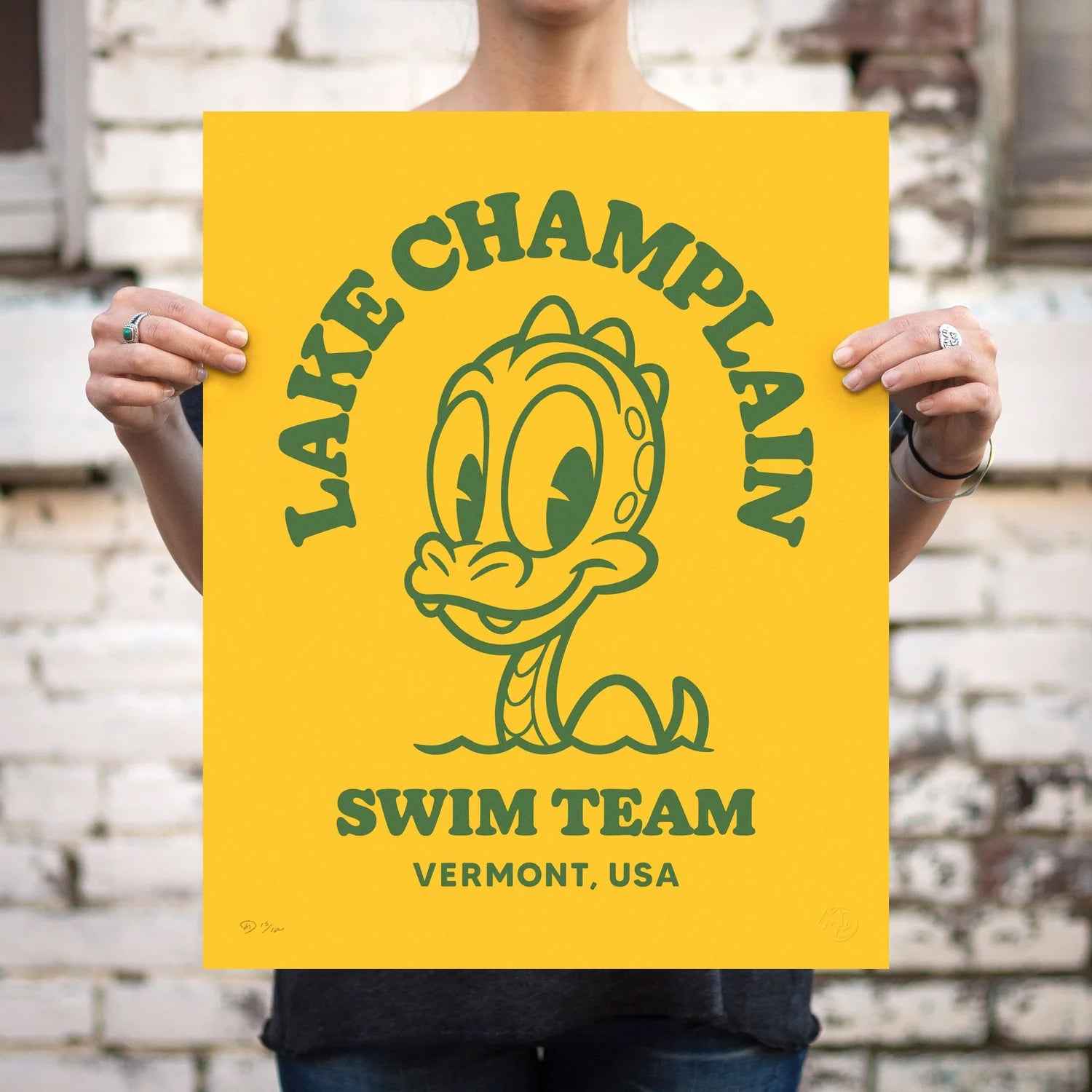 Lake Champlain Swim Team Screen Print