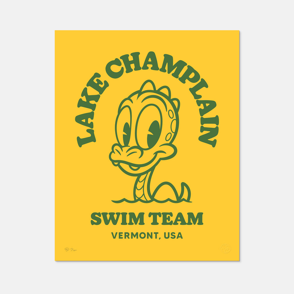Lake Champlain Swim Team Screen Print